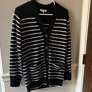 Madewell Classic Black and white  Knit Sweater